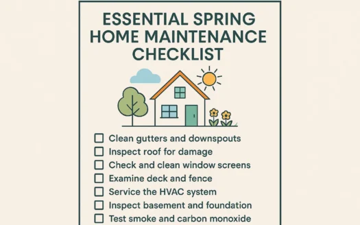 Spring Home Maintenance infographic