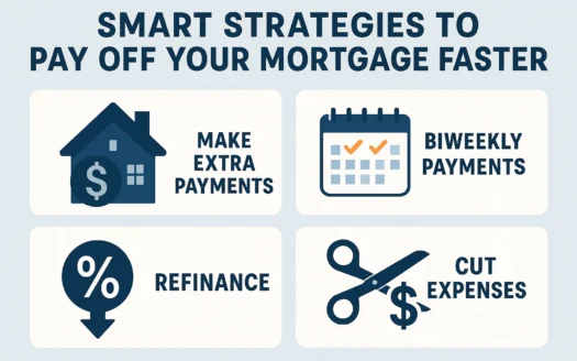 Mortgage Payoff Tips infographic