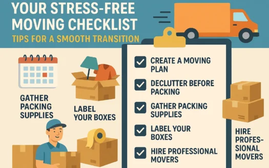 Stress-Free Moving Tips infographic