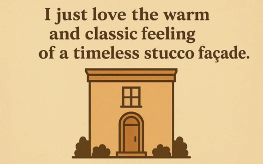 Timeless Stucco Façade infographic
