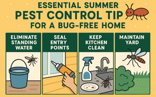 Bug-Free Home Tips infographic