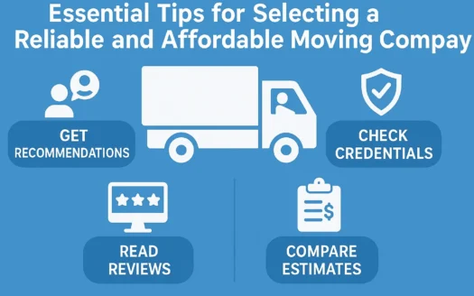 Choosing a Moving Company infographic