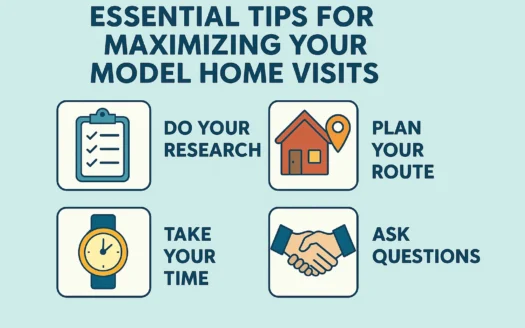 Model Home Visit Guide infographic