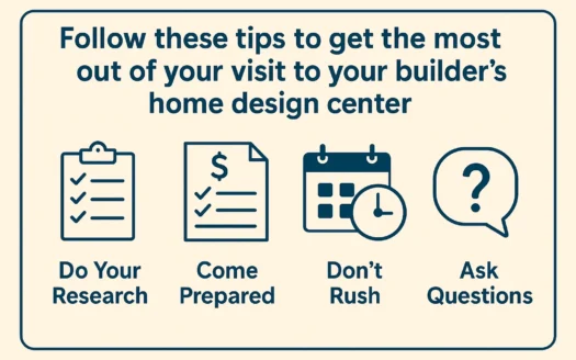 Home Design Center Tips infographic