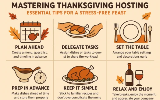 Thanksgiving Hosting Tips infographic