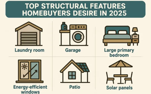 Homebuyers' Top 2025 Features infographic