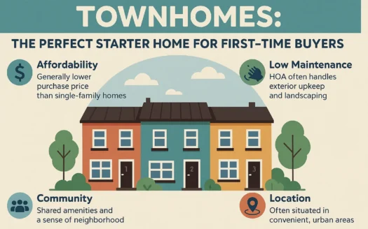 Ideal Townhomes for Starters infographic