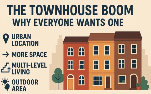 Townhouse Living Trends infographic