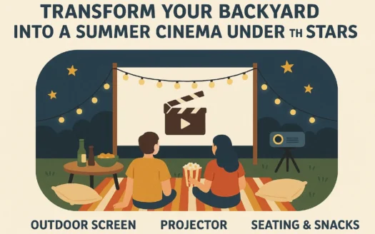Summer Backyard Cinema infographic