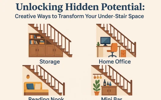 Under-Stair Transformation Ideas infographic