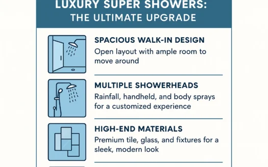 Luxury Shower Upgrade infographic