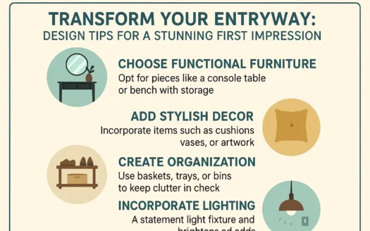 Entryway Design Tips infographic