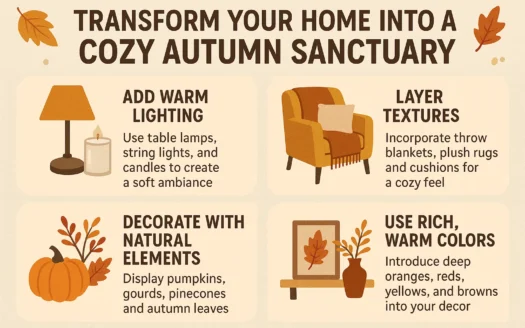 Autumn Home Sanctuary infographic