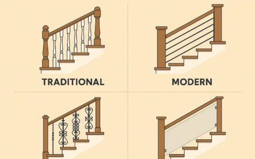 Stylish Stair Railings infographic