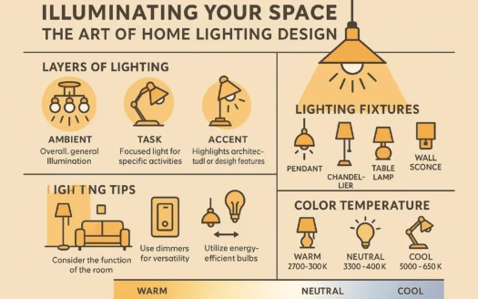 Home Lighting Design infographic