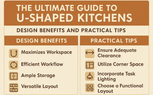 U-Shaped Kitchen Benefits infographic