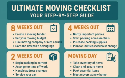 Moving Checklist Guide infographic