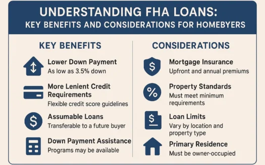 FHA Loans Guide infographic