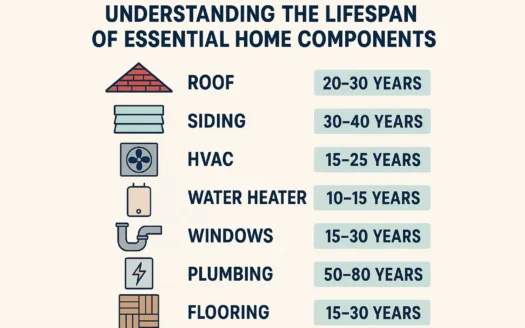 Home Components Lifespan infographic