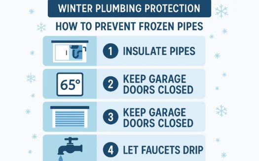 Prevent Frozen Pipes infographic