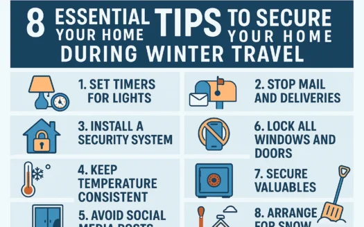 Winter Home Security Tips infographic