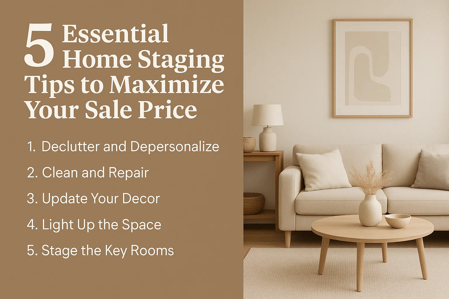 Home Staging Tips infographic