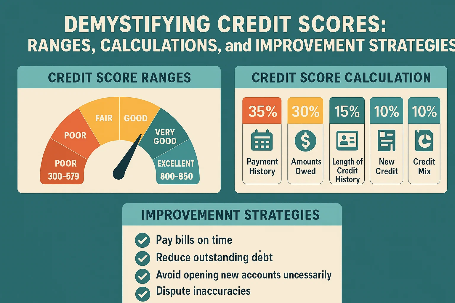 Credit Score Essentials infographic