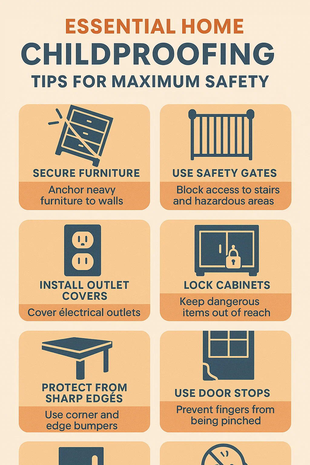 Childproofing Safety Tips infographic