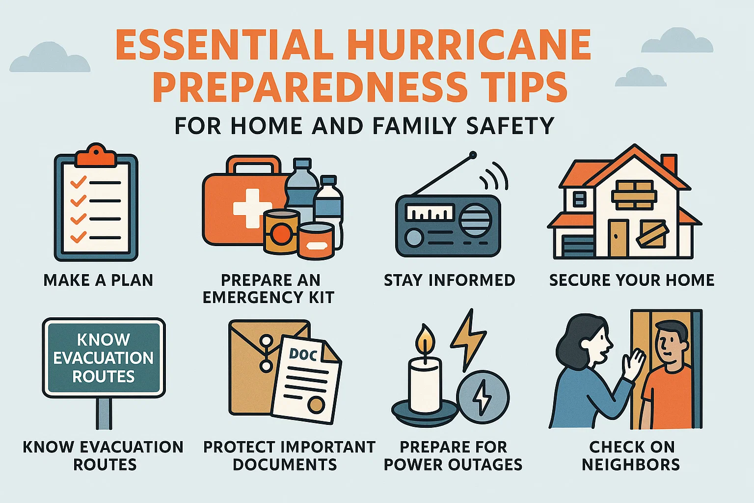 Hurricane Preparedness Infographic infographic