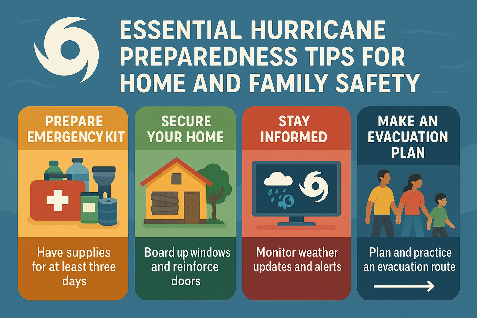 Hurricane Preparedness Infographic infographic