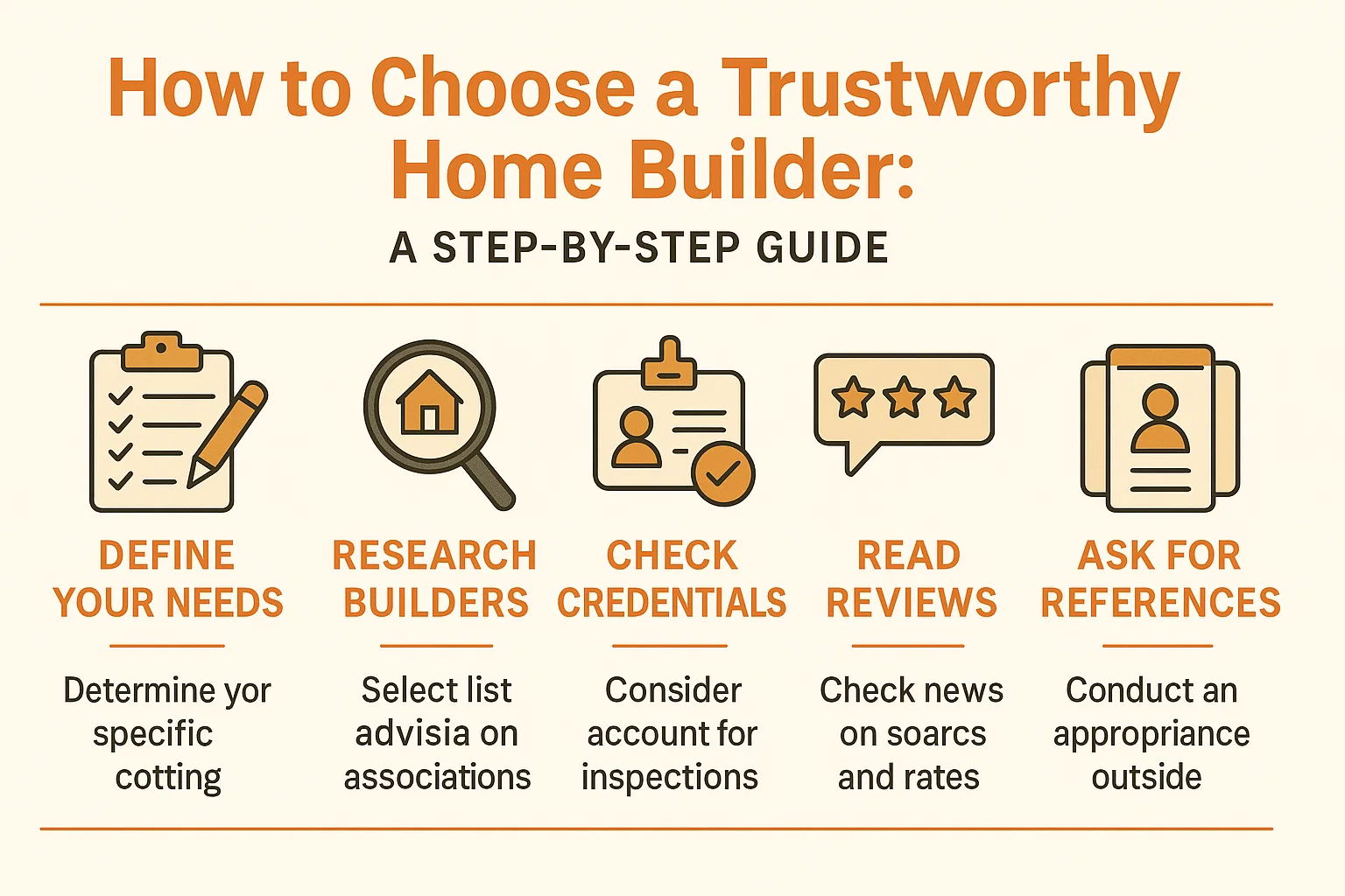 Home Builder Guide Infographic infographic