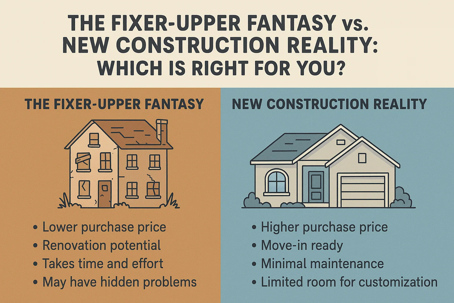 Home Buying Comparison infographic