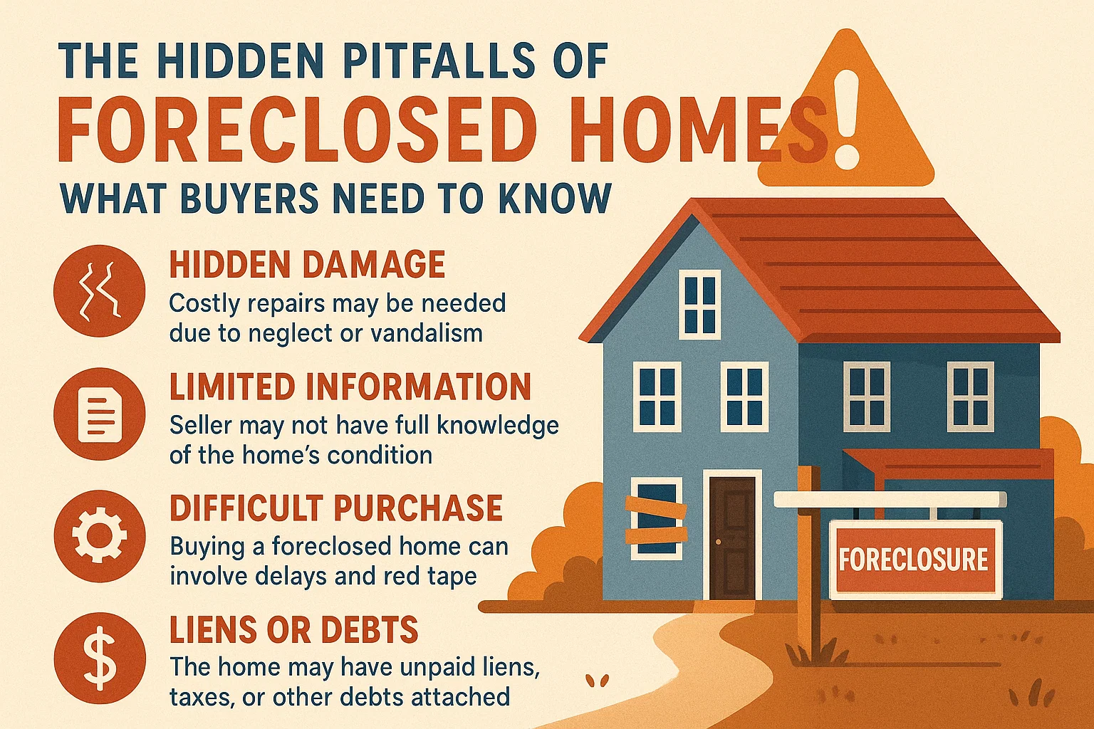 Foreclosed Homes Insights infographic