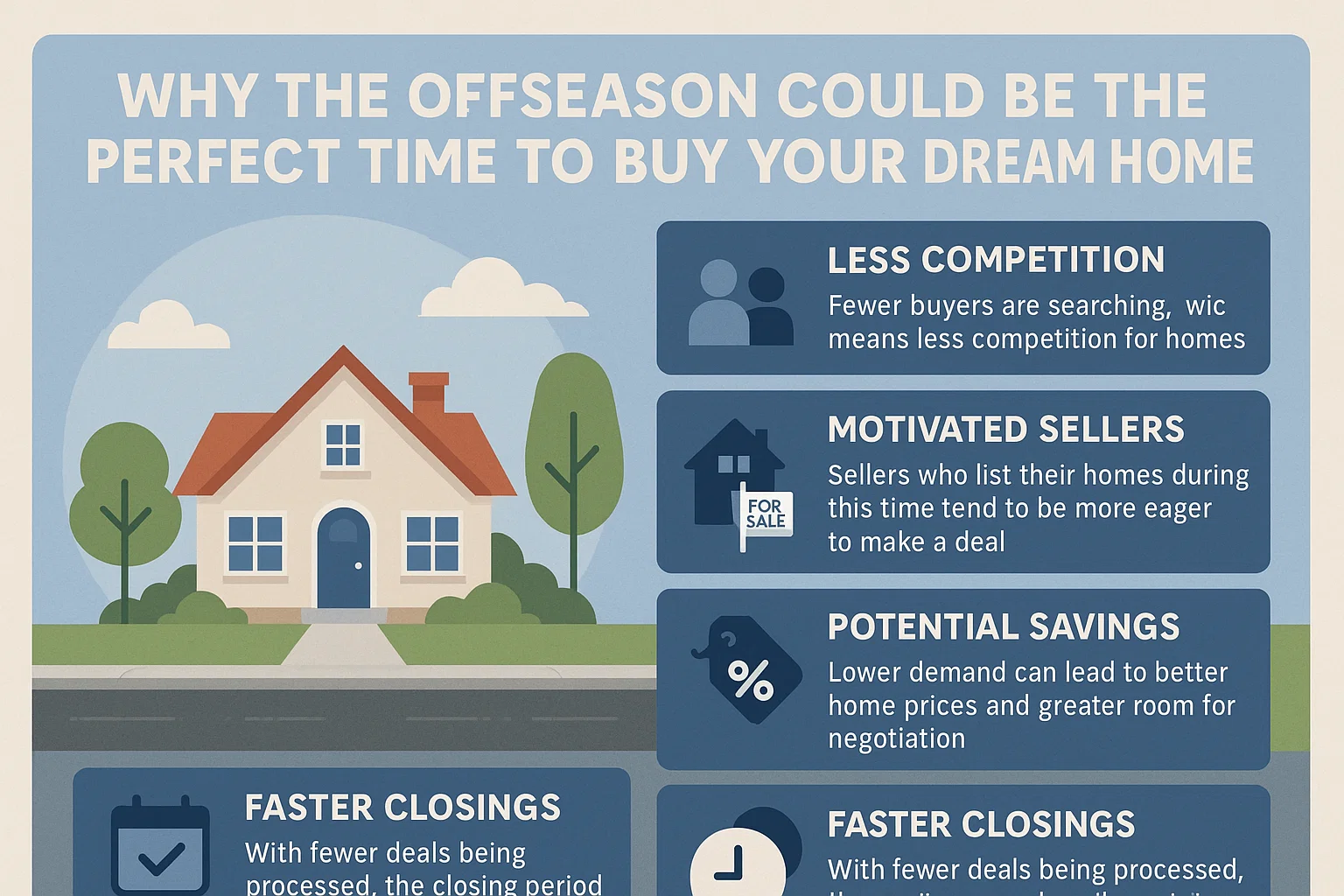 Offseason Dream Home Buying infographic