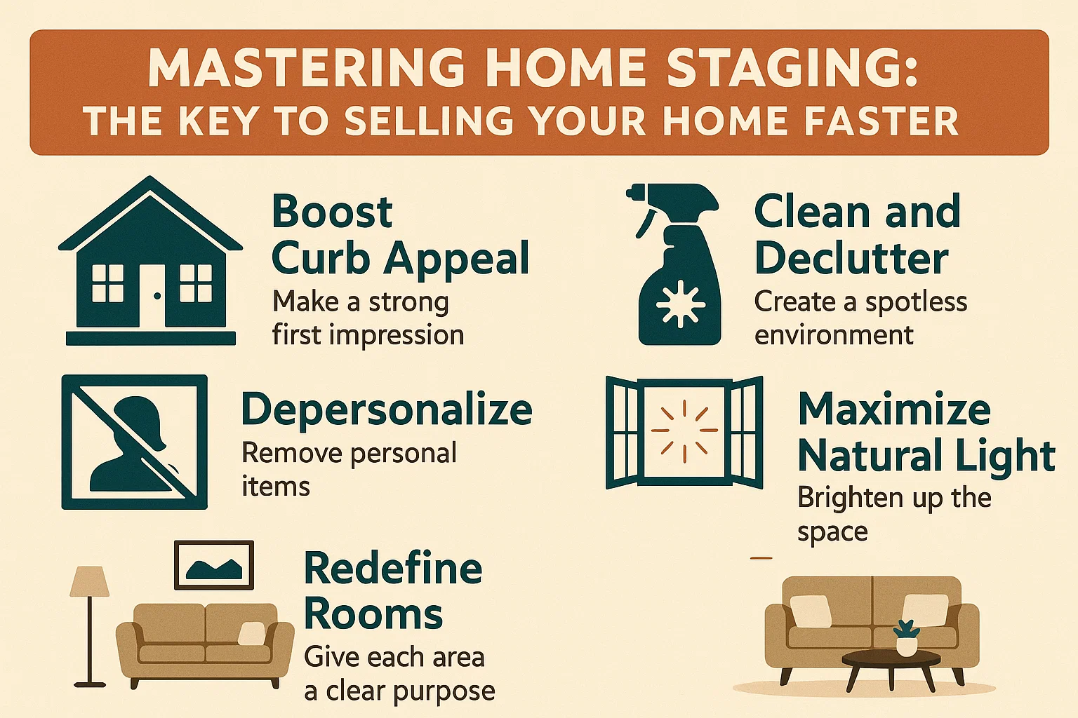 Home Staging Tips infographic