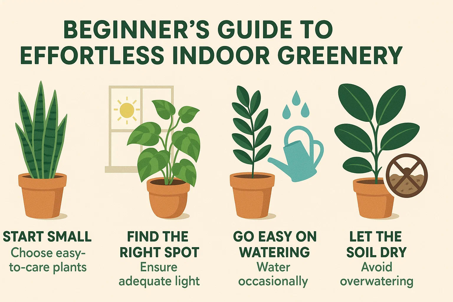 Indoor Plant Guide infographic
