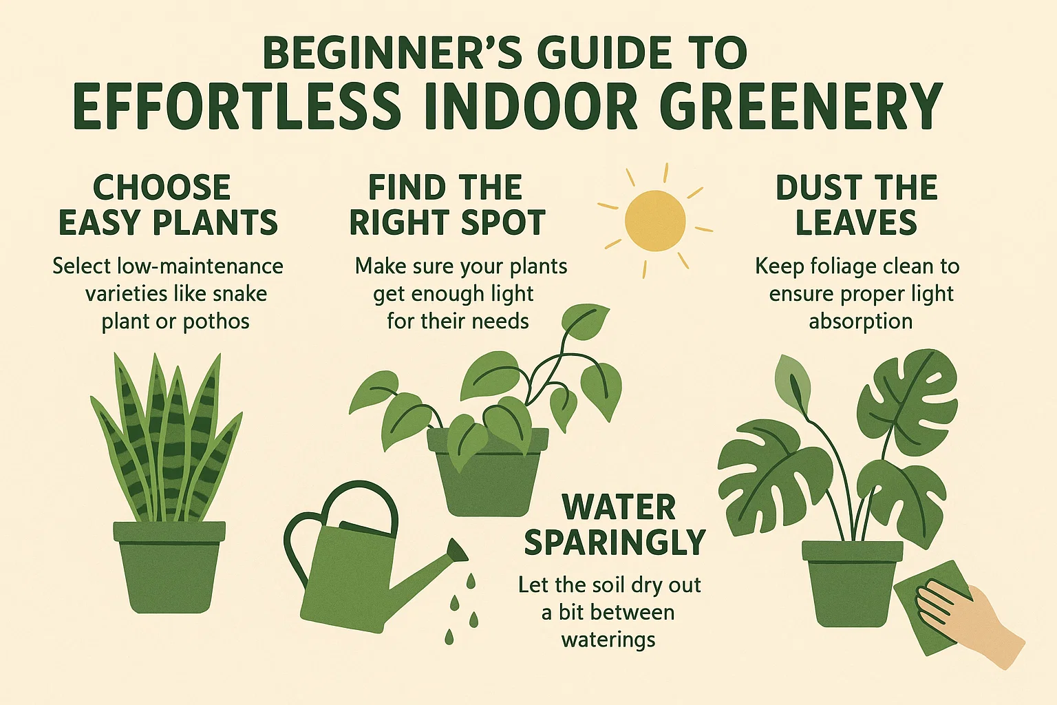 Indoor Plant Guide infographic