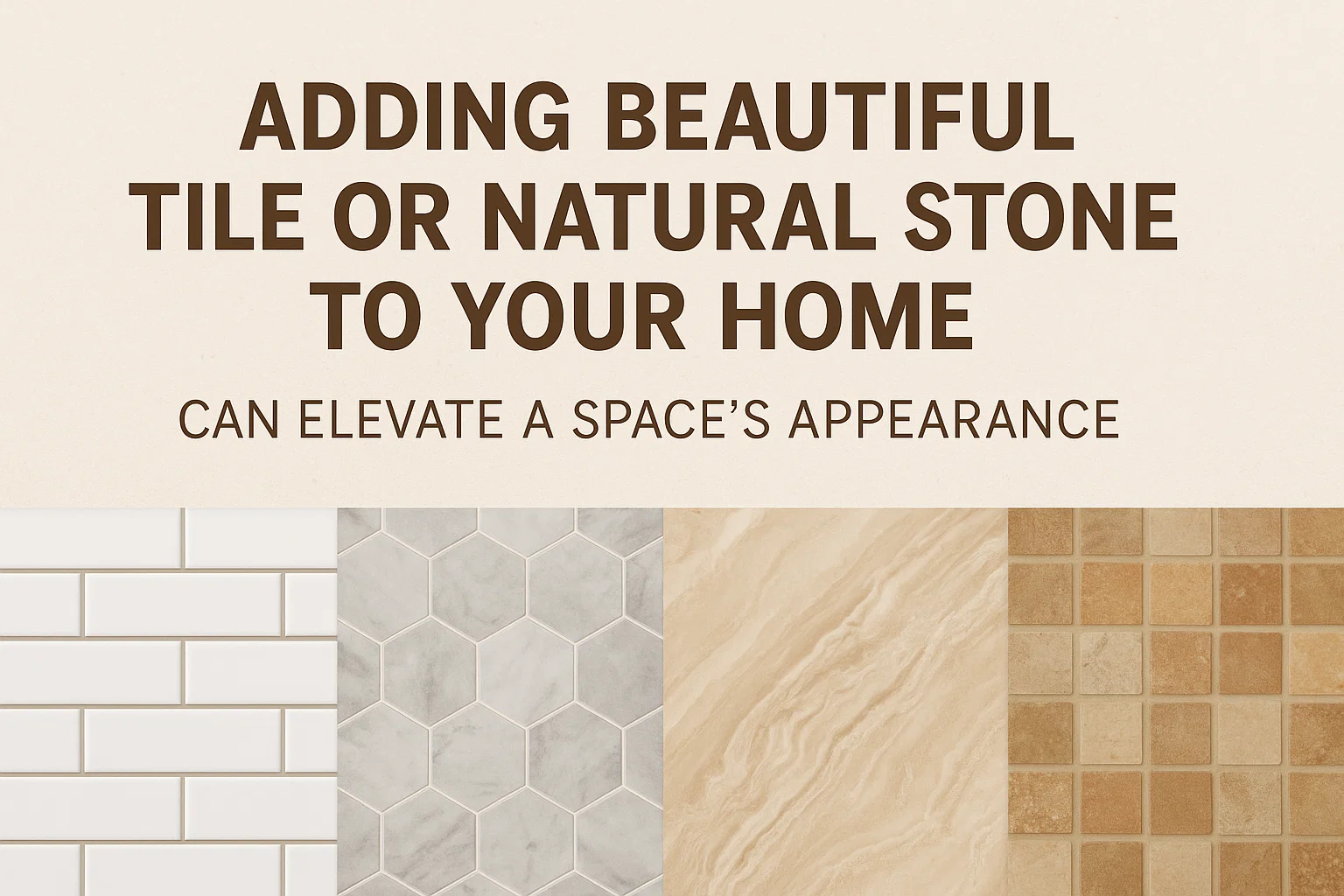 Home Tile Transformation infographic