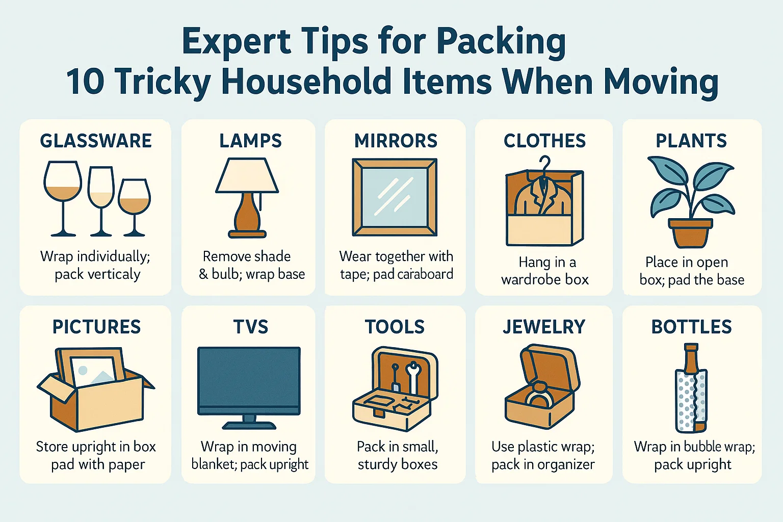 Packing Tips Infographic infographic