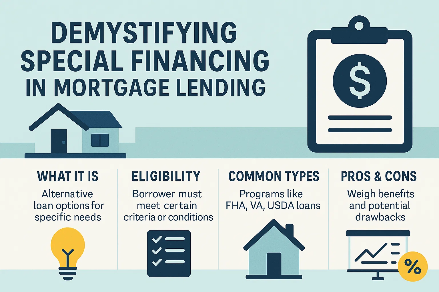 Mortgage Financing Guide infographic