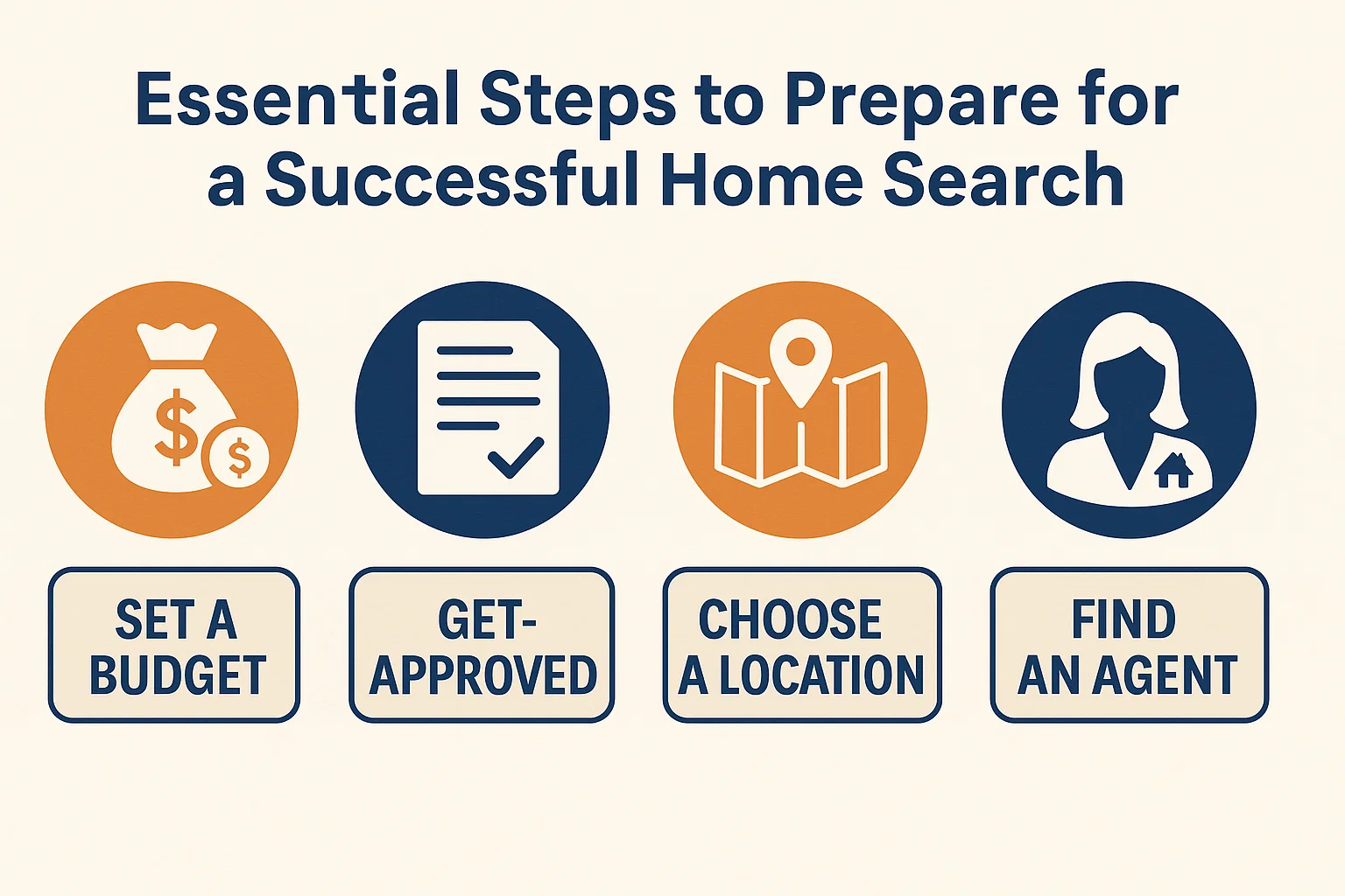 Home Search Preparation Essentials infographic