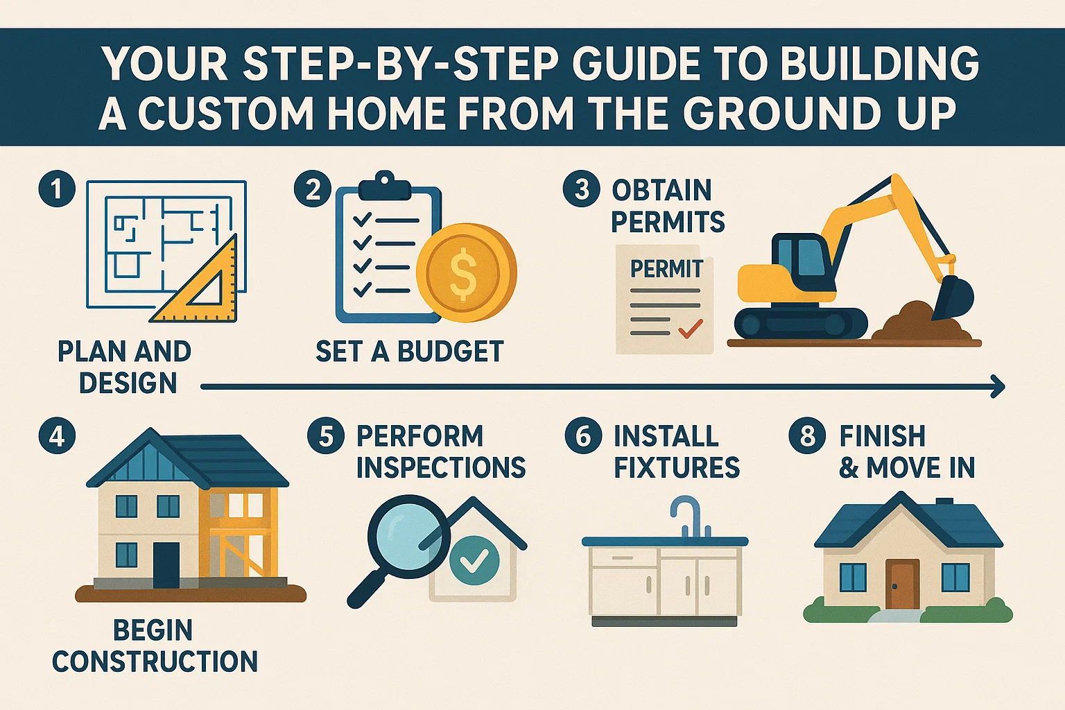 Custom Home Guide infographic