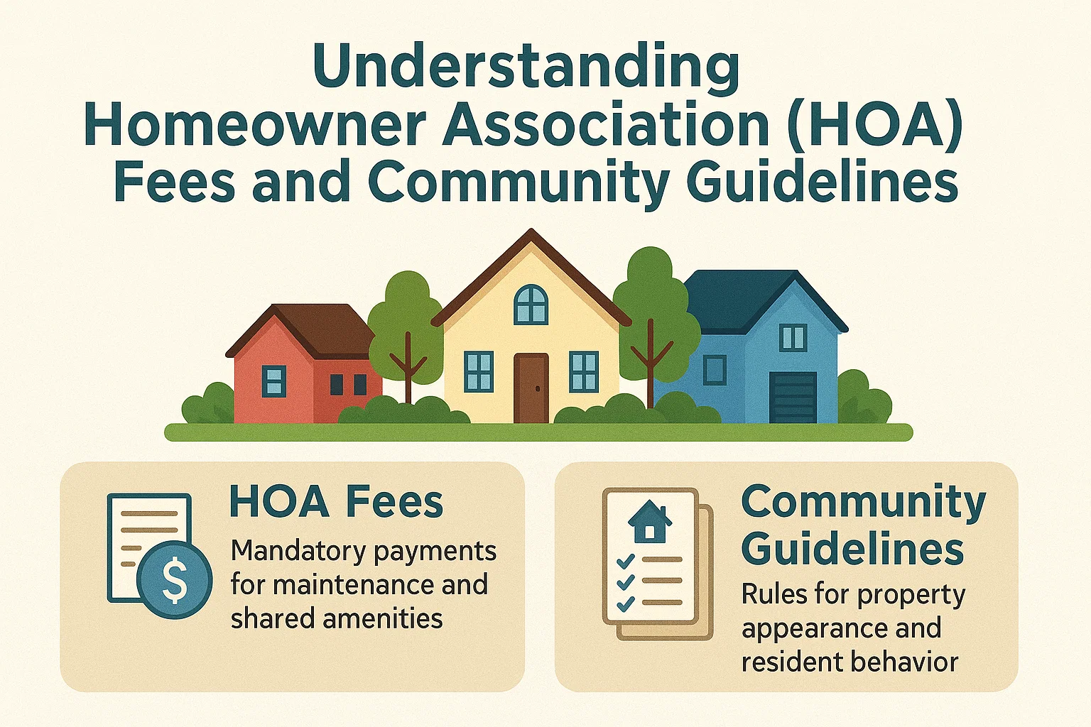 HOA Fees Explained infographic
