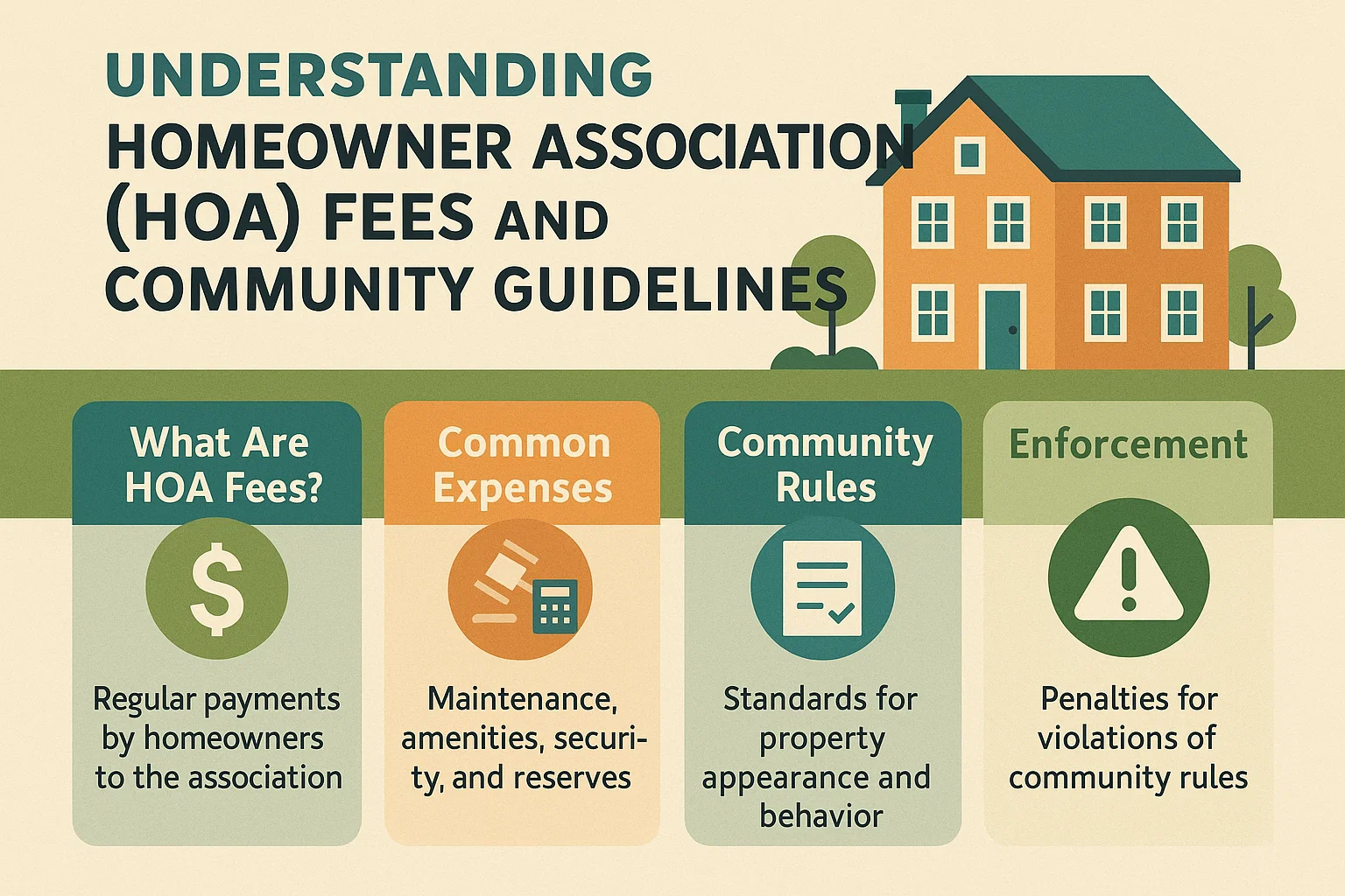 HOA Fees Explained infographic