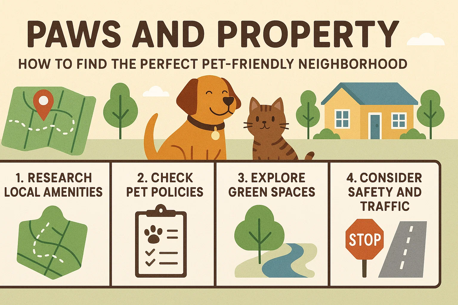 Pet-Friendly Neighborhood Guide infographic