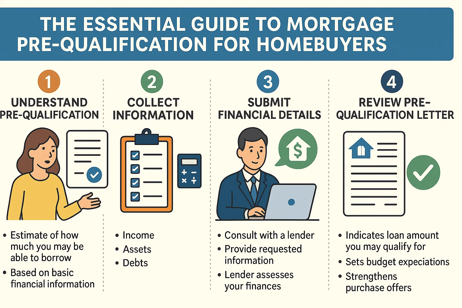 Mortgage Pre-Qualification Guide infographic