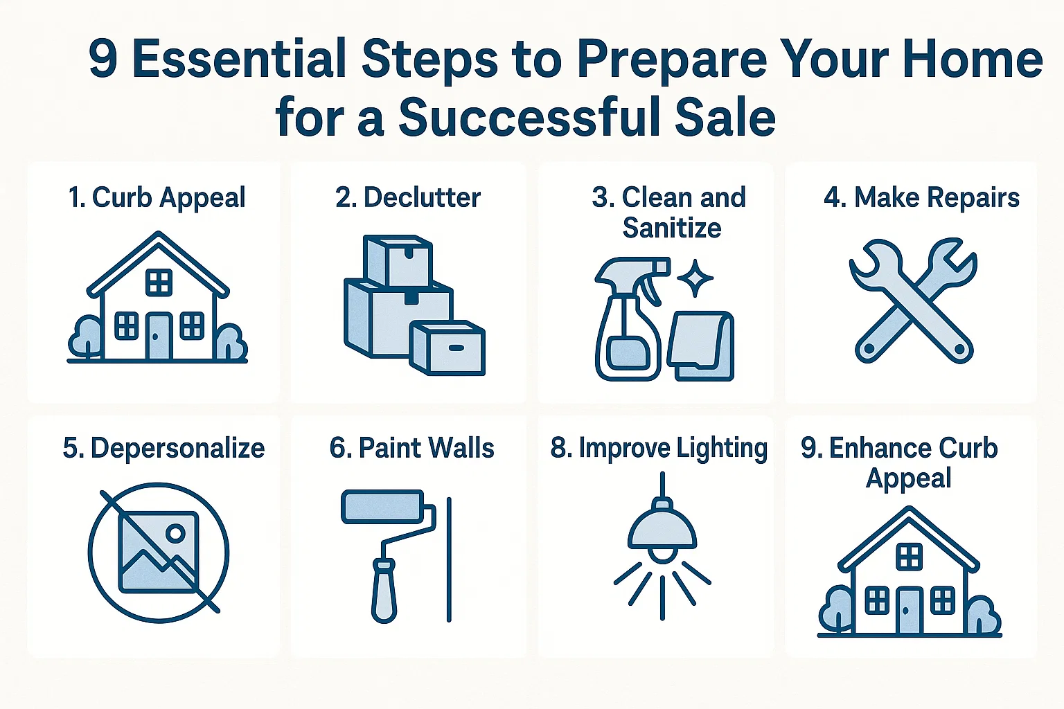 Home Sale Preparation infographic
