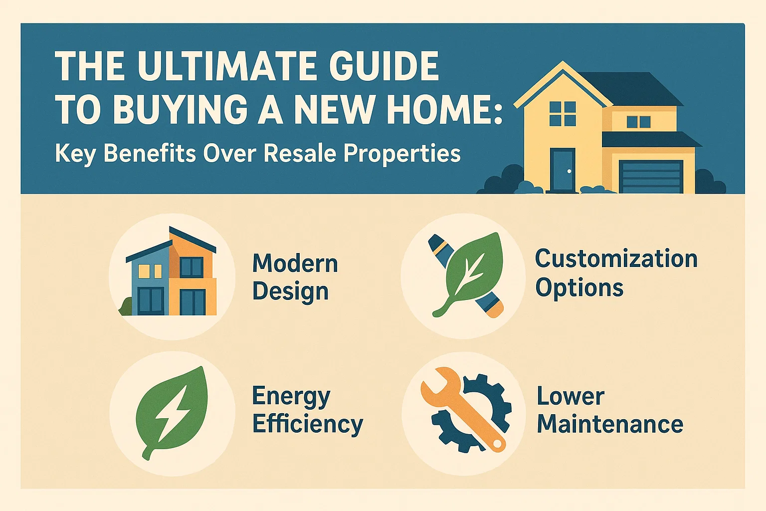 New Home Buying Benefits infographic