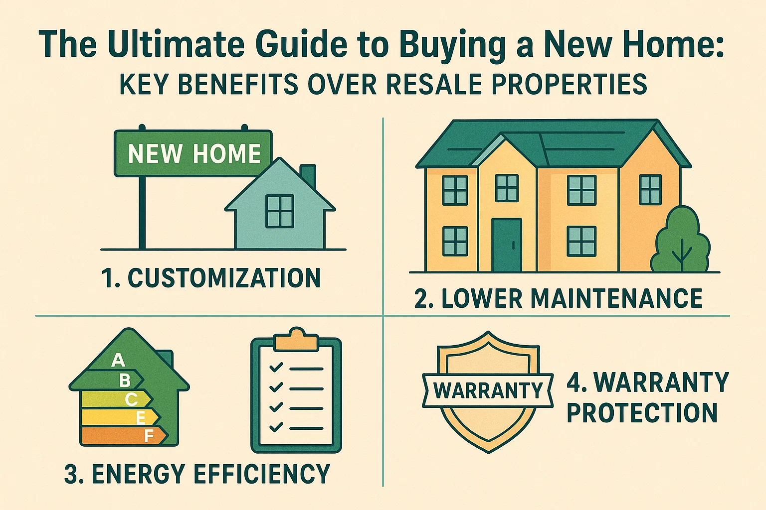 New Home Buying Benefits infographic