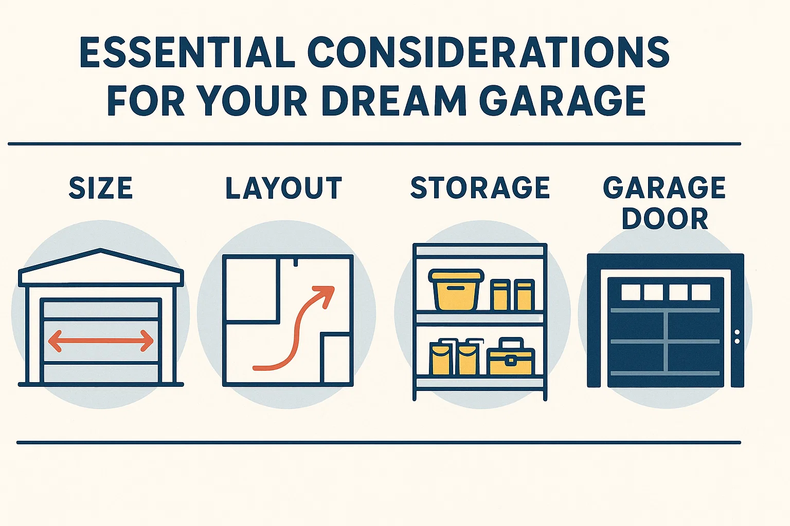 Dream Garage Essentials infographic
